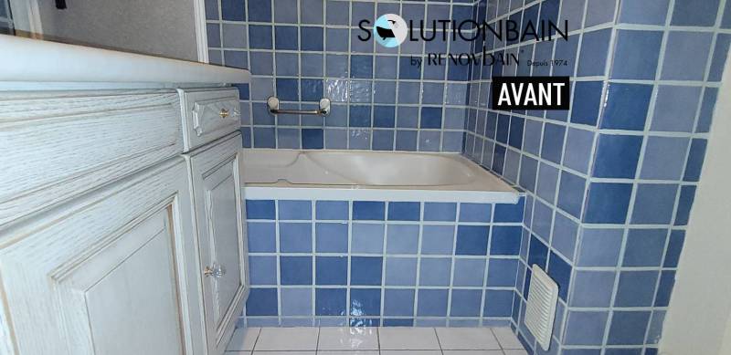 Ouverture de baignoire portillon anti-eclaboussure