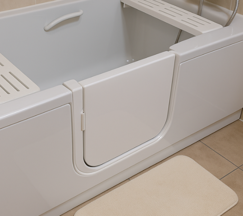 Installer une porte de baignoire sur installation existante à Pertuis 13 avec porte anti-éclaboussure, sans gros chantier