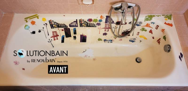 Rénovation de baignoire par projection de résine