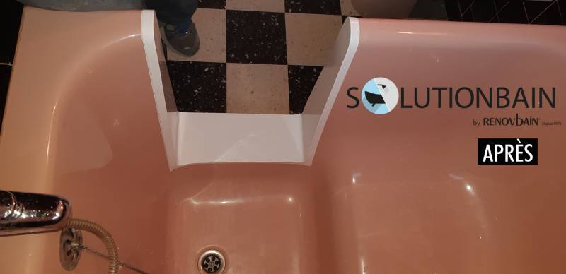 Découpe latérale de baignoire sans porte