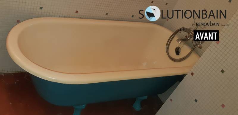 AVANT Rénovation d’une baignoire