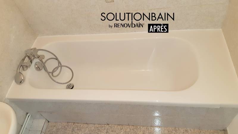 APRES Rénover une baignoire usée par le temps à Toulon dans le Var