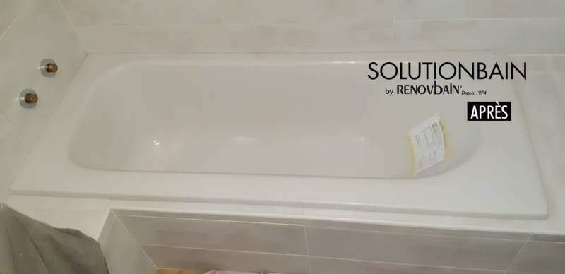 APRES Installation d'une coque encastrable de baignoire