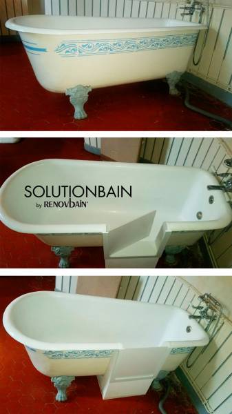 Ouverture d'une baignoire rétro dans les Bouches-du-Rhône