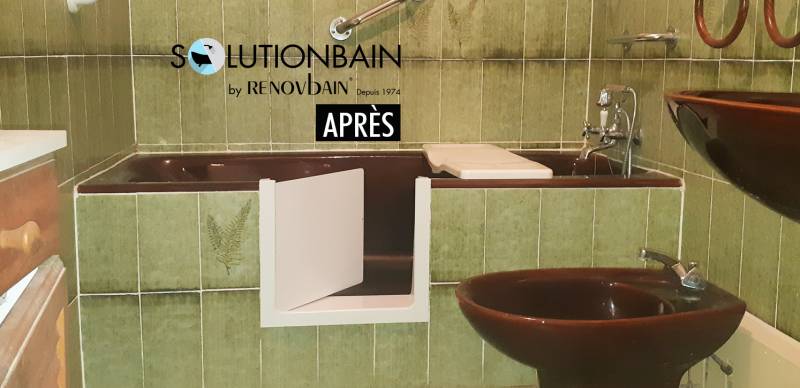 Ouverture latérale de baignoire avec installation d’une porte anti-éclaboussure à Toulon