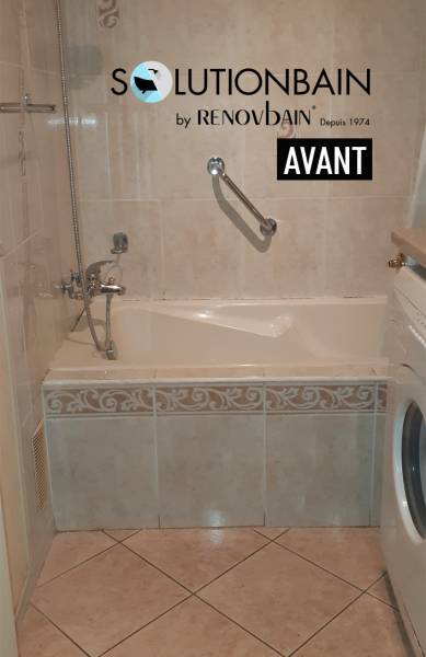 AVANT Découpe latérale de baignoire 