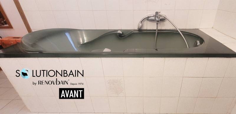 Ouverture de baignoire avec installation d’un portillon anti-éclaboussure