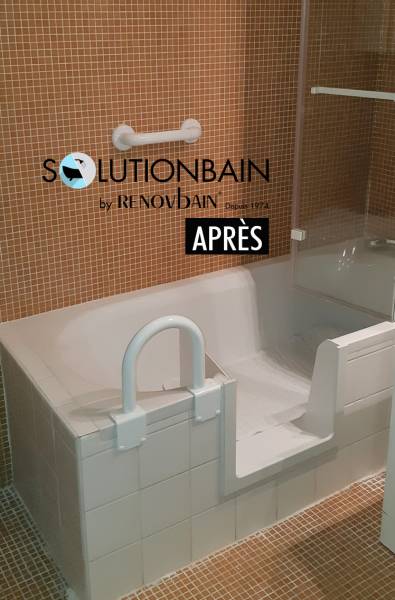 Ouverture de baignoire et installation d’une porte anti-éclaboussure solutionbain