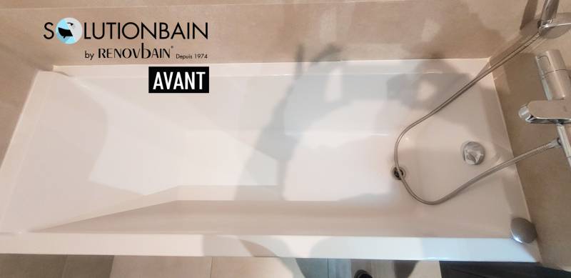Ouverture de baignoire avec installation d’un portillon anti-éclaboussure solutionbain