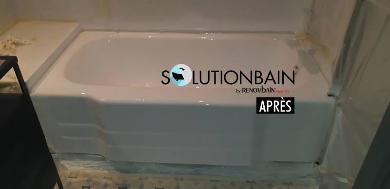 APRES Rénovation d'une ancienne baignoire dans le Var