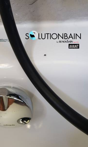 AVANT Réparation d'une baignoire et de son émail à Hyères